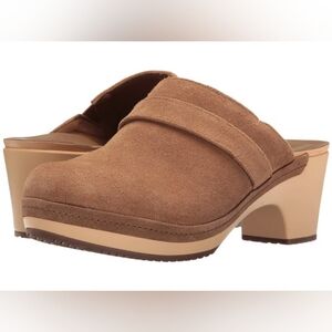 Crocs Sarah Suede Heeled Clog Mules – Triple Crocs Comfort Women's Size 8